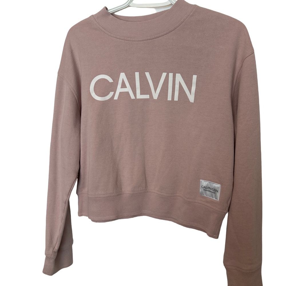 Calvin Klein Dusty Pink Cropped Sweatshirt